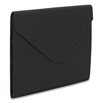 Smead® Soft Touch Cloth Expanding Files, 2" Expansion, 1 Section, Letter Size, Black freeshipping - TVN Wholesale